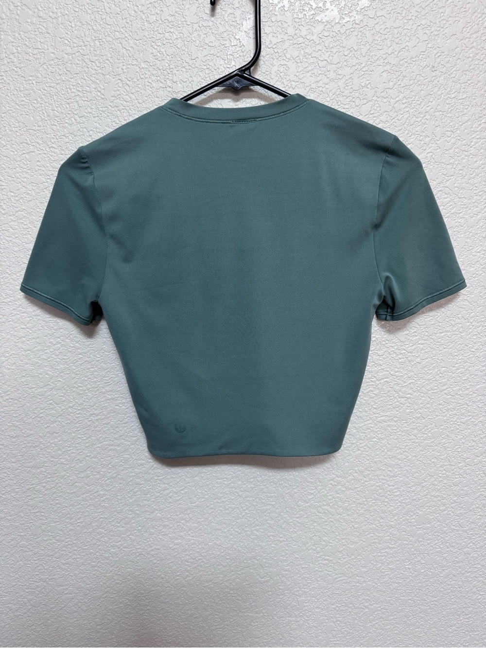 Lululemon Crew Neck Cropped Short Sleeve Tee Women’s S Eucalyptus Green